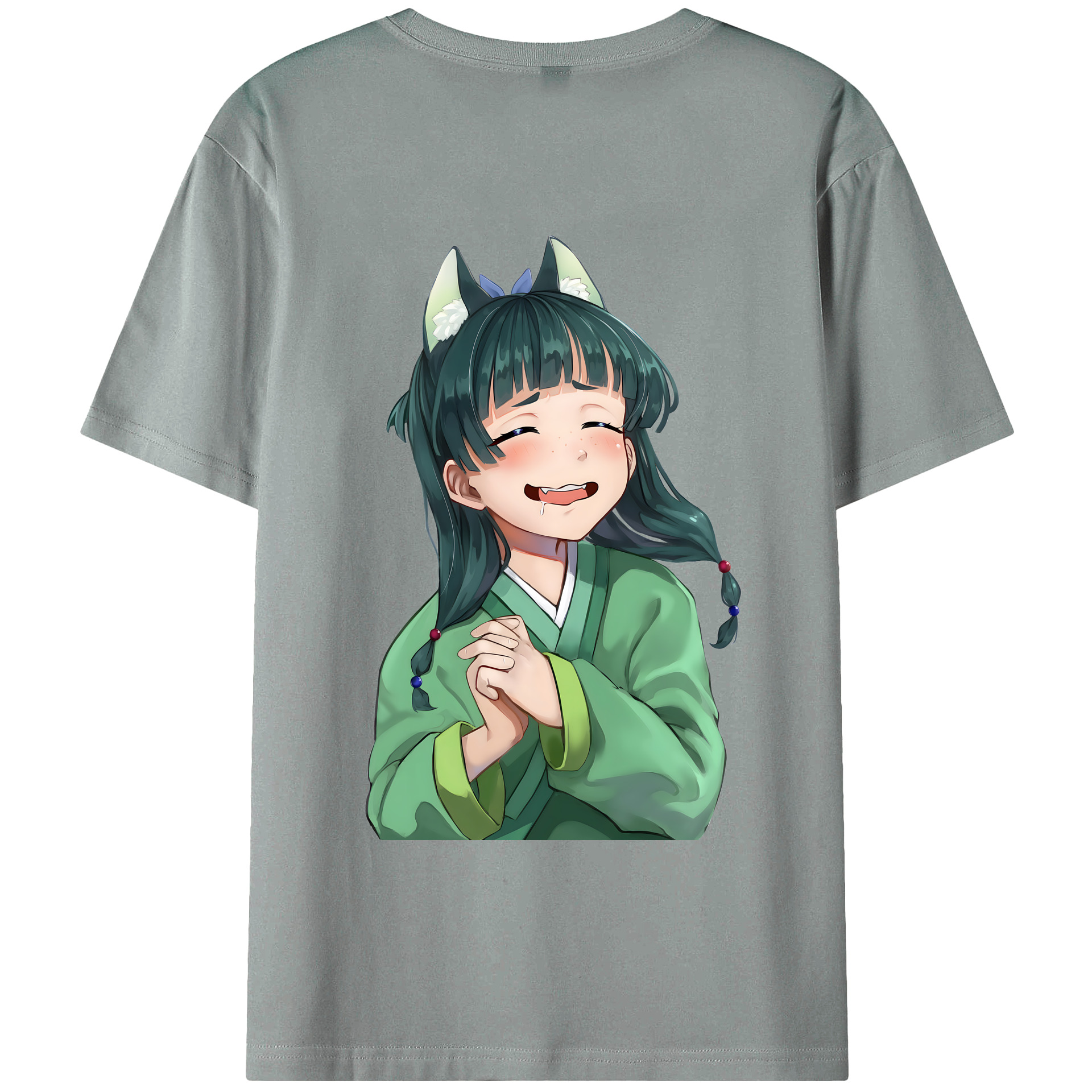 （画像用） 薬屋のひとりごと The Apothecary Diaries 綿100％ メンズ半袖Tシャツ（バックプリント） 通気性